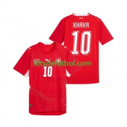 World Cup 2026 Suiza Granit Xhaka 10 Hombre Camiseta de local Manga Corta