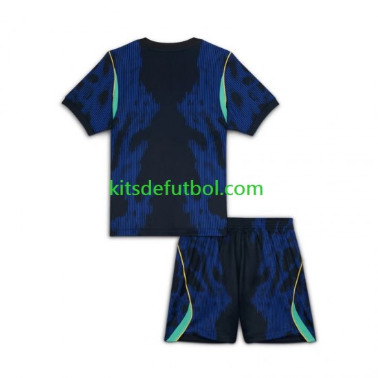 Equipación completa Niño Brasil World Cup 2026 Camiseta de visitante Manga Corta
