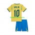 Equipación completa Niño Brasil Vinicius Junior 10 World Cup 2026 Camiseta de local Manga Corta