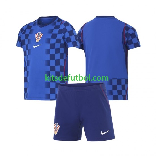 Equipación completa Niño Croacia World Cup 2026 Camiseta de visitante Manga Corta