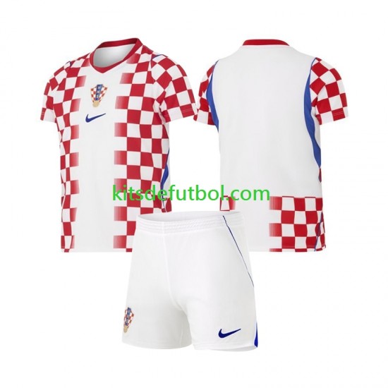 Equipación completa Niño Croacia World Cup 2026 Camiseta de local Manga Corta