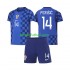 Equipación completa Niño Croacia Ivan Perisic 14 World Cup 2026 Camiseta de visitante Manga Corta
