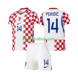 Equipación completa Niño Croacia Ivan Perisic 14 World Cup 2026 Camiseta de local Manga Corta