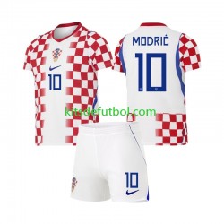 Equipación completa Niño Croacia Luka Modric 10 World Cup 2026 Camiseta de local Manga Corta