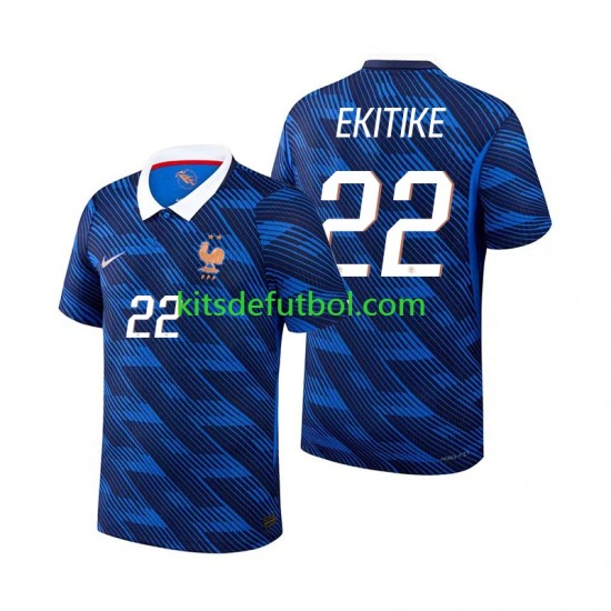 Francia Hugo Ekitike 22 World Cup 2026 Hombre Camiseta de local Manga Corta