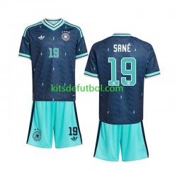 Equipación completa Niño Alemania Leroy Sane 19 World Cup 2026 Camiseta de visitante Manga Corta
