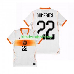 Países Bajos Denzel Dumfries 22 World Cup 2026 Hombre Camiseta de visitante Manga Corta