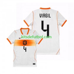 Países Bajos Virgil van Dijk 4 World Cup 2026 Hombre Camiseta de visitante Manga Corta