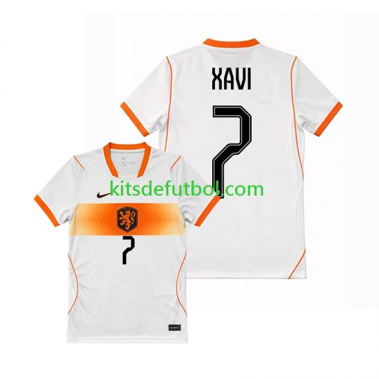 Países Bajos Xavi Simons 7 World Cup 2026 Hombre Camiseta de visitante Manga Corta