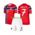 Equipación completa Niño Noruega Alexander Sorloth 7 World Cup 2026 Camiseta de local Manga Corta