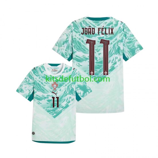 Portugal Joao Felix 11 World Cup 2026 Hombre Camiseta de visitante Manga Corta