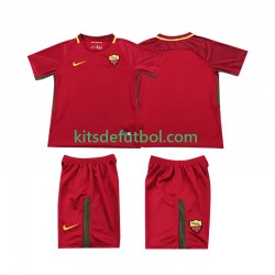 Equipación completa Niño AS Roma Retro 2017-2018 Camiseta de local Manga Corta