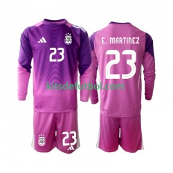 Equipación completa Niño Argentina Portero Emiliano Martinez 23 2025 Camiseta de local Manga Larga