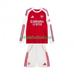 Equipación completa Niño Arsenal Camiseta de local 2025-2026 Manga Larga
