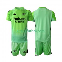 Equipación completa Niño Arsenal Portero Camiseta de visitante 2025-2026 Manga Corta