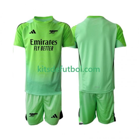 Equipación completa Niño Arsenal Portero Camiseta de visitante 2025-2026 Manga Corta