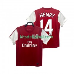 Arsenal HENRY 14 Retro 2011 2012 Hombre Camiseta de local Manga Corta