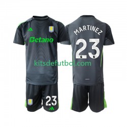 Equipación completa Niño Aston Villa Portero Emiliano Martinez 23 Camiseta de local 2025-2026 Manga Corta