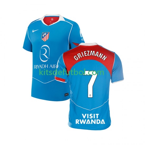 Atlético Madrid Antoine Griezmann 7 Hombre Camiseta alternativa 2025-2026 Manga Corta