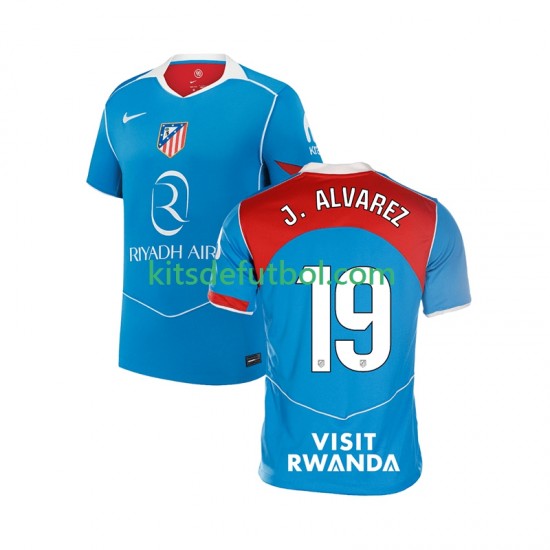 Atlético Madrid Julian Alvarez 19 Hombre Camiseta alternativa 2025-2026 Manga Corta