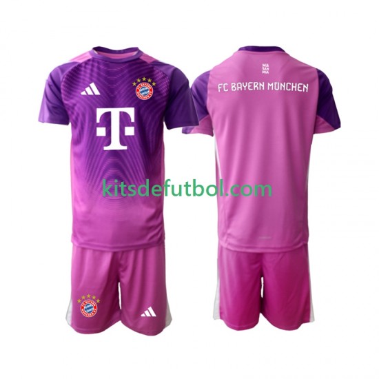 Equipación completa Niño Bayern de Múnich Portero Camiseta Cuarta 2025-2026 Manga Corta