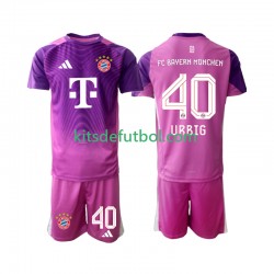 Equipación completa Niño Bayern de Múnich Portero Jonas Urbig 40 Camiseta Cuarta 2025-2026 Manga Corta