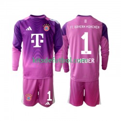 Equipación completa Niño Bayern de Múnich Portero Manuel Neuer 1 Camiseta Cuarta 2025-2026 Manga Larga