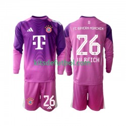 Equipación completa Niño Bayern de Múnich Portero Sven Ulreich 26 Camiseta Cuarta 2025-2026 Manga Larga