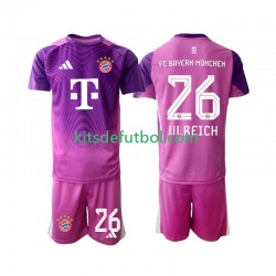 Equipación completa Niño Bayern de Múnich Portero Sven Ulreich 26 Camiseta Cuarta 2025-2026 Manga Corta