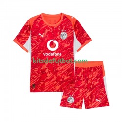 Equipación completa Niño Borussia Dortmund Portero Camiseta de visitante 2025-2026 Manga Corta