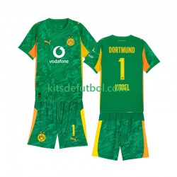 Equipación completa Niño Borussia Dortmund Portero Gregor Kobel 1 Camiseta de local 2025-2026 Manga Corta