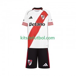 Equipación completa Niño CA River Plate Camiseta de local 2025-2026 Manga Corta