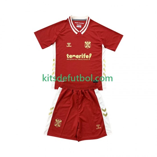 Equipación completa Niño CD Tenerife Camiseta de visitante 2025-2026 Manga Corta