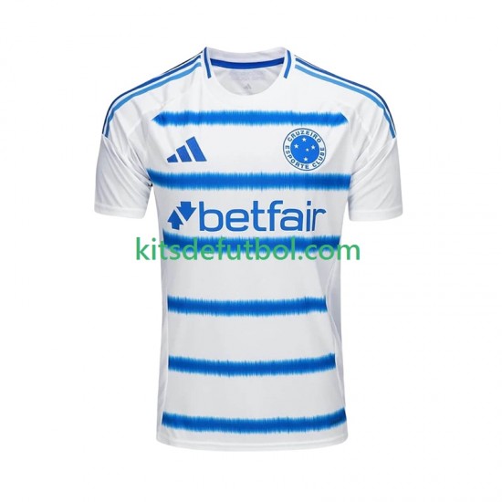 Cruzeiro Hombre Camiseta de visitante 2025-2026 Manga Corta