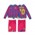Equipación completa Niño FC Barcelona Lionel Messi 10 Retro 2005 2006 Camiseta de local Manga Larga
