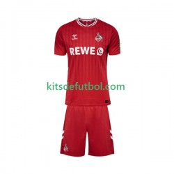 Equipación completa Niño FC Köln Camiseta de visitante 2025-2026 Manga Corta