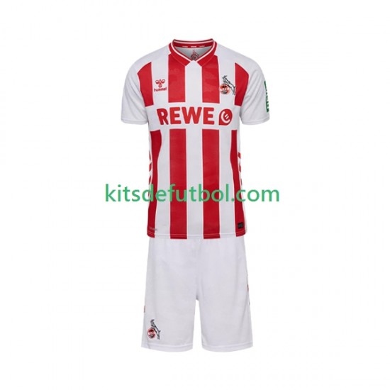 Equipación completa Niño FC Köln Camiseta de local 2025-2026 Manga Corta