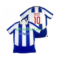 FC Porto DECO 10 Retro 2003 2004 Hombre Camiseta de local Manga Corta
