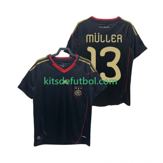Alemania MULLER 13 Retro 2010 Hombre Camiseta de visitante Manga Corta