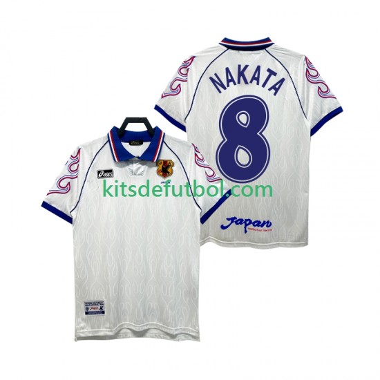 Japón NAKATA 8 Retro 1998 Hombre Camiseta de visitante Manga Corta