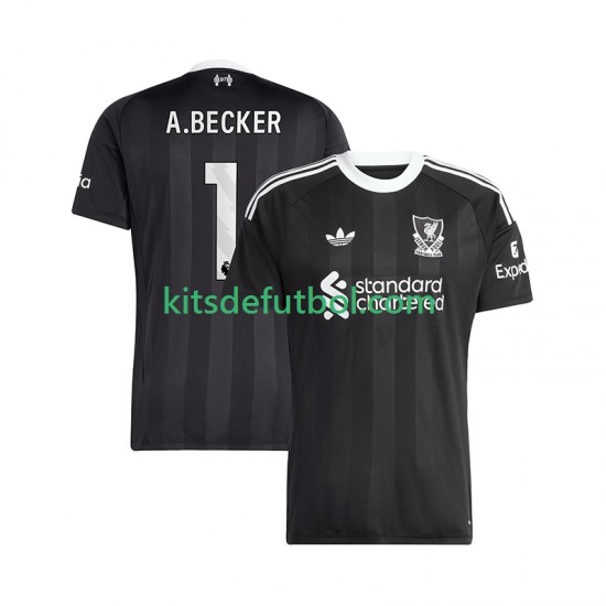Liverpool Portero Alisson Becker 1 Hombre Camiseta Cuarta 2025-2026 Manga Corta
