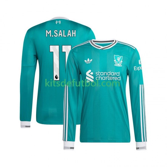 Liverpool Mohamed Salah 11 Hombre Camiseta alternativa 2025-2026 Manga Larga