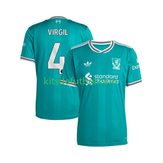 Liverpool Virgil van Dijk 4 Hombre Camiseta alternativa 2025-2026 Manga Corta
