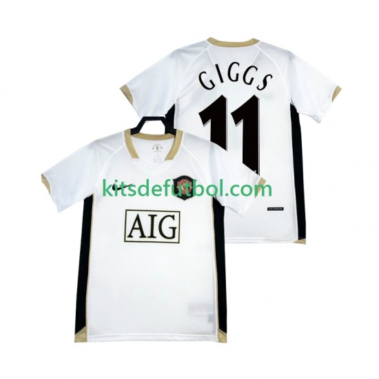 Manchester United GIGGS 11 Retro 2006-2007 Hombre Camiseta de visitante Manga Corta