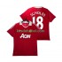 Manchester United SCHOLES 18 Retro 2010 2011 Hombre Camiseta de local Manga Corta