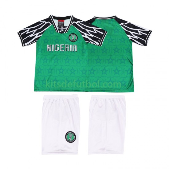 Equipación completa Niño Nigeria Retro 1995 Camiseta de local Manga Corta