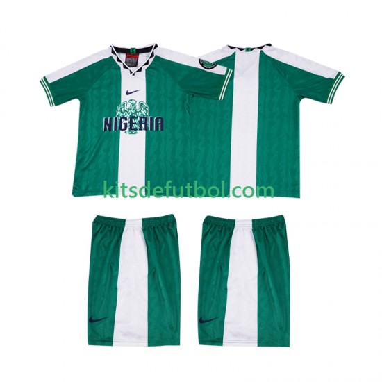 Equipación completa Niño Nigeria Retro 1996 Camiseta de local Manga Corta
