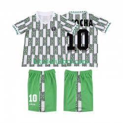 Equipación completa Niño Nigeria OKOCHA 10 Retro 1994 Camiseta de visitante Manga Corta