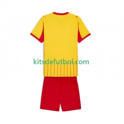 Equipación completa Niño RC Lens Camiseta de local 2025-2026 Manga Corta