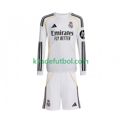 Equipación completa Niño Real Madrid Camiseta de local 2025-2026 Manga Larga
